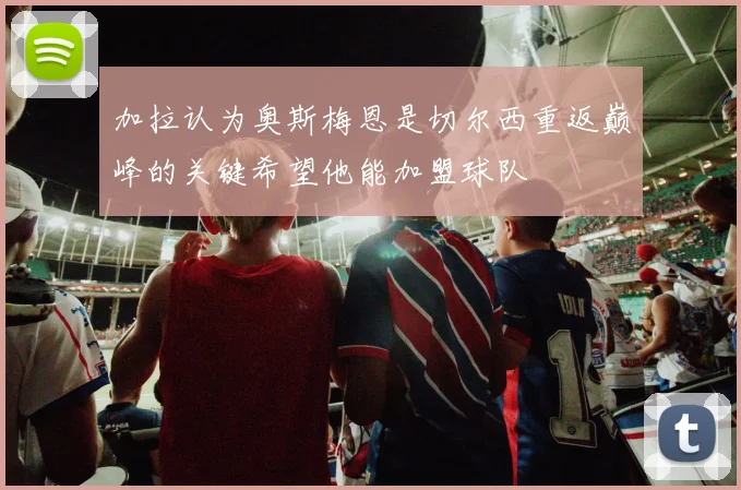 加拉认为奥斯梅恩是切尔西重返巅峰的关键希望他能加盟球队